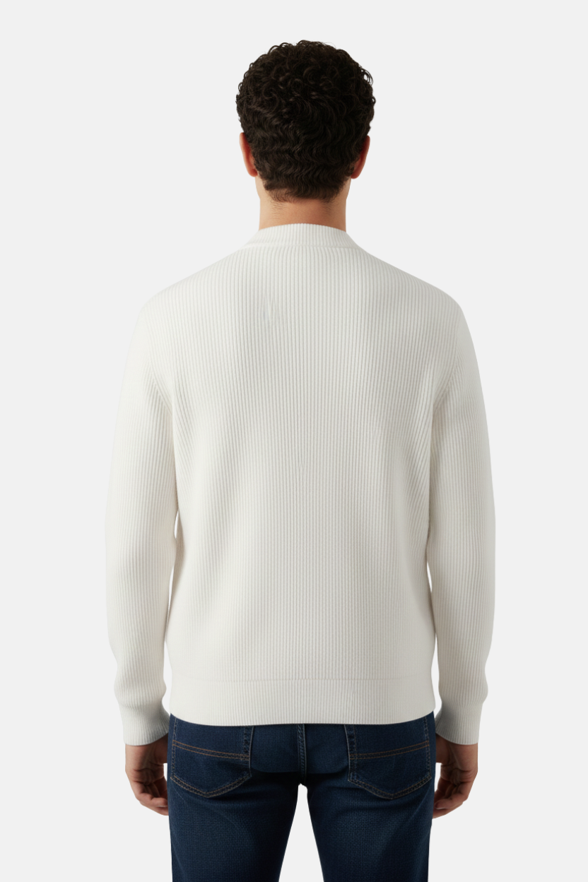 Ritsvest van wol apricot