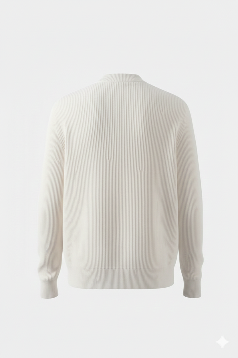 Ritsvest van wol apricot